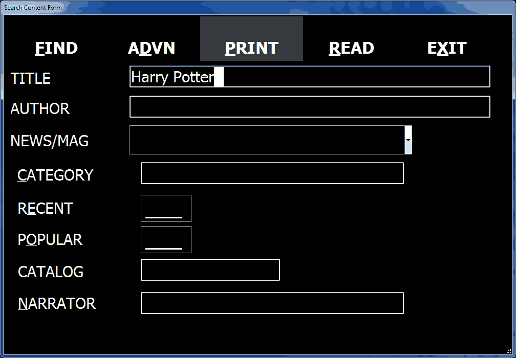 Media And Books Search